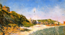 Репродукция картины "port en bessin, the beach" художника "синьяк поль"