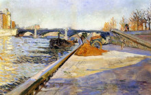 Копия картины "paris, quai de la tournelle" художника "синьяк поль"