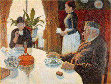 Копия картины "breakfast (the dining room)" художника "синьяк поль"