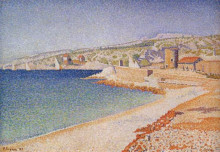 Копия картины "the jetty at cassis, opus 198" художника "синьяк поль"