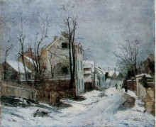 Картина "winter at barbizon" художника "андрееску ион"