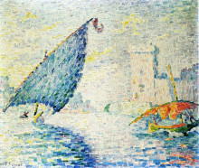 Репродукция картины "fort saint-jean, marseilles" художника "синьяк поль"
