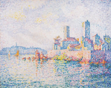 Картина "antibes, the towers" художника "синьяк поль"