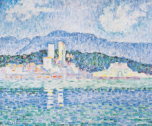 Репродукция картины "antibes, thunderstorms" художника "синьяк поль"