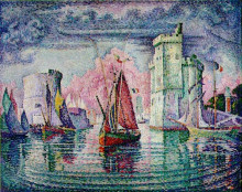 Копия картины "port of la rochelle" художника "синьяк поль"