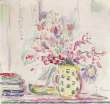 Картина "floral still life" художника "синьяк поль"