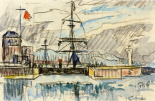 Копия картины "the jetty" художника "синьяк поль"