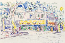 Копия картины "the house of van gogh (arles, place lamartine)" художника "синьяк поль"