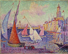 Копия картины "port of saint tropez" художника "синьяк поль"