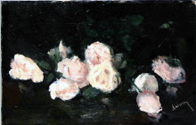 Копия картины "pink roses" художника "андрееску ион"