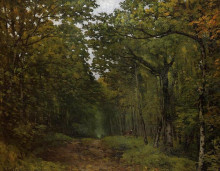 Репродукция картины "avenue of chestnut trees near la celle saint cloud" художника "сислей альфред"