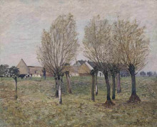 Копия картины "a normandy farm" художника "сислей альфред"