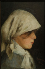 Картина "portrait of a peasant girl" художника "андрееску ион"