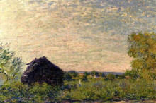 Копия картины "haystack" художника "сислей альфред"