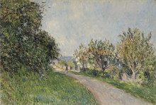 Копия картины "path near sevres" художника "сислей альфред"