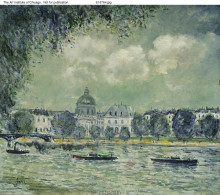 Картина "the seine with the institute of france" художника "сислей альфред"