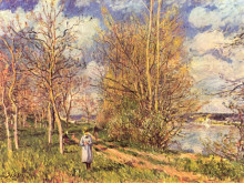 Картина "small&#160;meadows&#160;in&#160;spring" художника "сислей альфред"