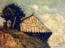 Картина "peasant hut" художника "андрееску ион"