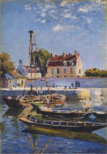 Копия картины "boats" художника "сислей альфред"
