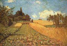 Копия картины "cornfield" художника "сислей альфред"