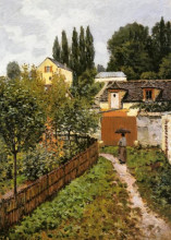 Репродукция картины "garden path in louveciennes (chemin de l etarch)" художника "сислей альфред"