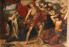 Картина "orestes seized by the furies after the murder of clytemnestra" художника "скотт дэвид"