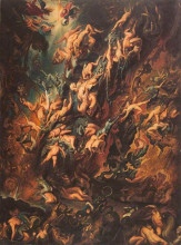 Копия картины "the fall of the damned (copy after rubens)" художника "скотт дэвид"