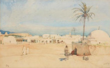Копия картины "a market square in tunis, evening" художника "скотт том"