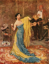 Репродукция картины "the dancer marietta di rigardo" художника "слефогт макс"