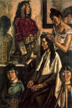 Копия картины "the hairdresser" художника "солана хосе гутьеррес"