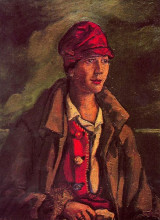 Репродукция картины "portrait of mrs. amalia gutierrez-solana" художника "солана хосе гутьеррес"