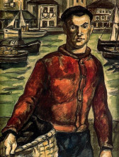 Копия картины "sailor with basket" художника "солана хосе гутьеррес"