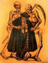 Репродукция картины "uncle miseries" художника "солана хосе гутьеррес"