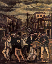 Копия картины "murga cadiz" художника "солана хосе гутьеррес"