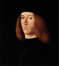 Картина "portrait of a young man" художника "соларио андреа"