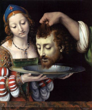 Картина "salome with the head of st. john the baptist" художника "соларио андреа"