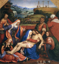 Копия картины "the lamentation of christ" художника "соларио андреа"