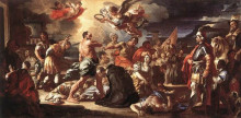 Копия картины "the martyrdom of sts placidus and flavia" художника "солимена франческо"