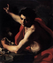 Копия картины "st. john the baptist" художника "солимена франческо"