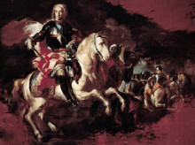 Репродукция картины "triumph of charles iii at the battle of velletri" художника "солимена франческо"