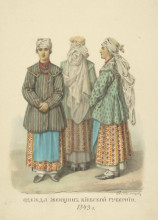 Копия картины "clothing woman from kiev province" художника "солнцев фёдор"