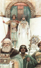 Репродукция картины "свадебная церемония. средние века." художника "соломко сергей"
