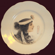 Репродукция картины "тарелка &#39;египетская царица&#39;" художника "соломко сергей"