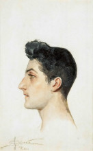 Репродукция картины "портрет итальянского юноши" художника "соломко сергей"