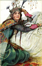 Копия картины "царица азвяковна " художника "соломко сергей"
