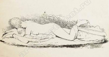 Репродукция картины "study to illustration for &#39;mademoiselle de maupin&#39;, of th&#233;ophile gautier" художника "соломко сергей"