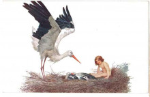 Копия картины "да будет благословен дом где аист свил себе гнездо" художника "соломко сергей"