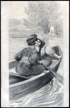 Картина "парочка в лодке" художника "соломко сергей"