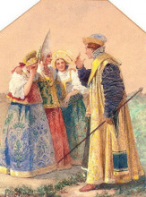 Репродукция картины "флиртующий боярин" художника "соломко сергей"