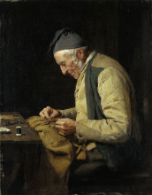 Копия картины "the village tailor" художника "анкер альберт"